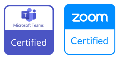 Zoom and Teams certified