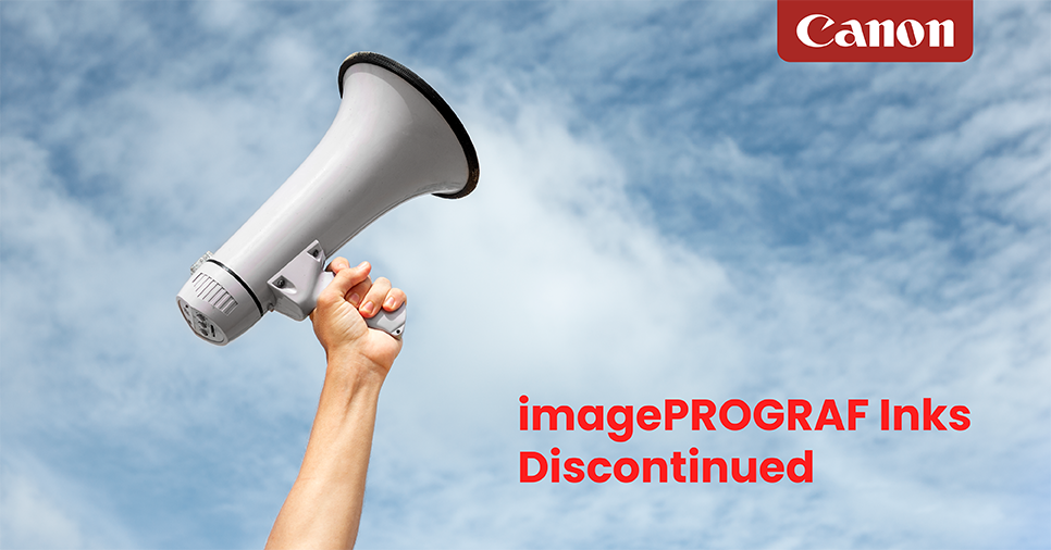 Canon Announces Discontinuation of imagePROGRAF Inks